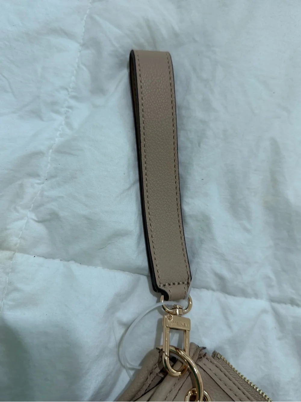 Anne Klein Taupe Multi-Pouch Wristlet Clutch